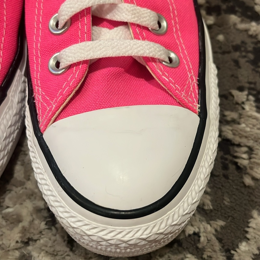Converse Pink and White Chuck Taylor Sneakers - Picture 9 of 9